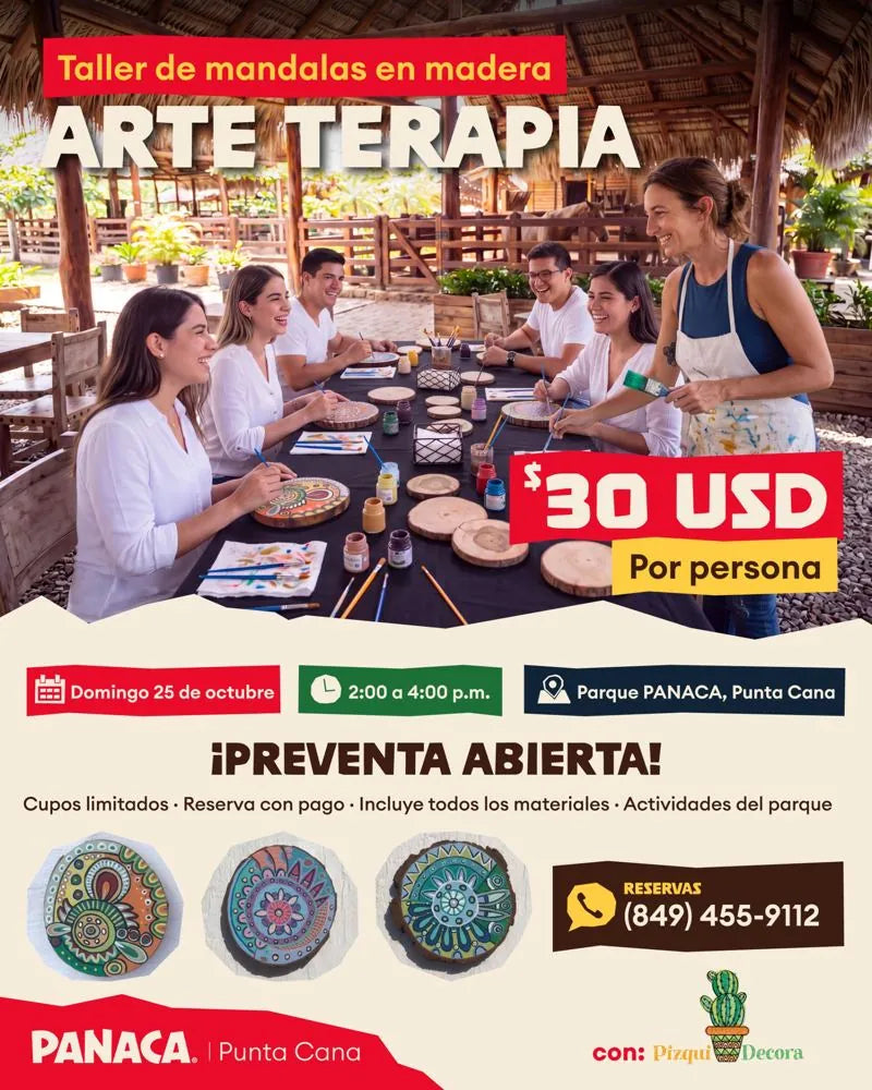 Taller de Arte Terapia con mandalas en madera